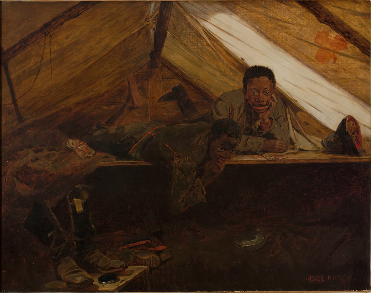 军靴，1865年。 作者 温斯洛·荷马