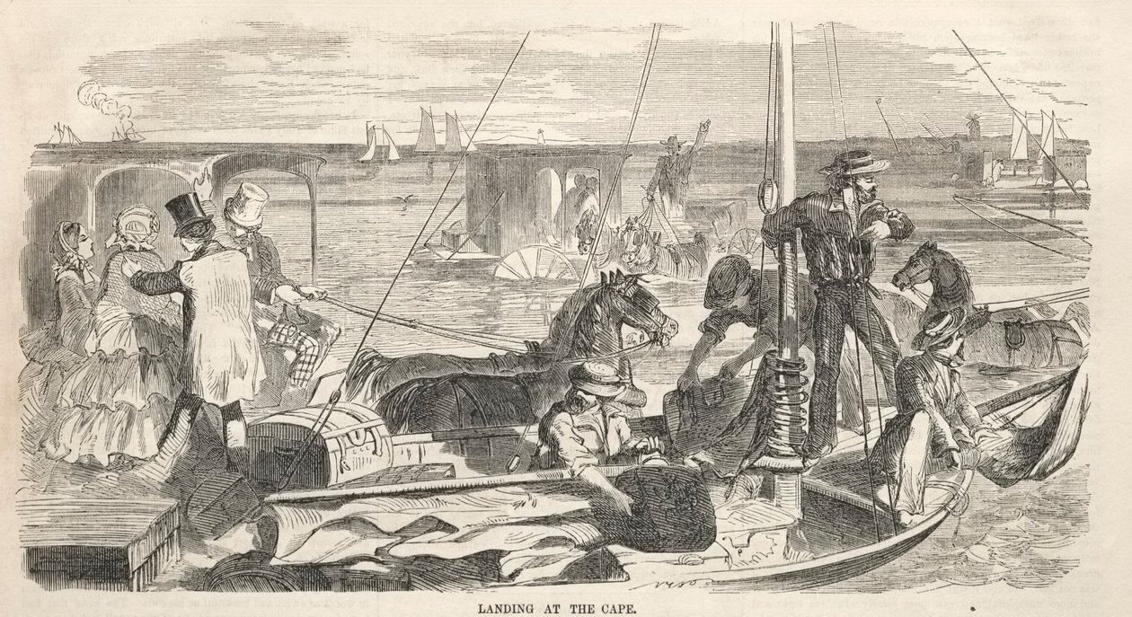 营地会议草图：登陆海角，1858年。 作者 温斯洛·荷马