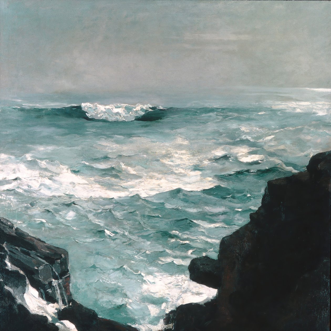 坎农·洛克（Cannon Rock），1895年。 作者 温斯洛·荷马
