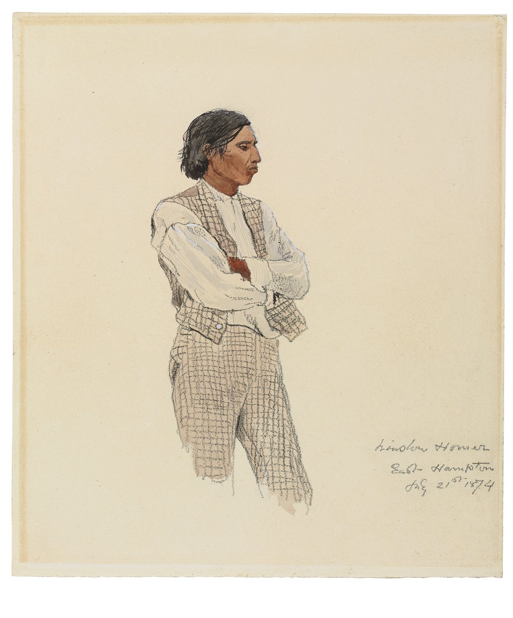 大卫·法罗（David Pharohh），《蒙托克斯的最后时刻》，1874年 作者 温斯洛·荷马