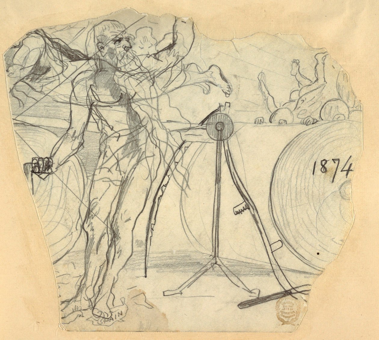 绘画，时间老人，1874 年 作者 温斯洛·荷马