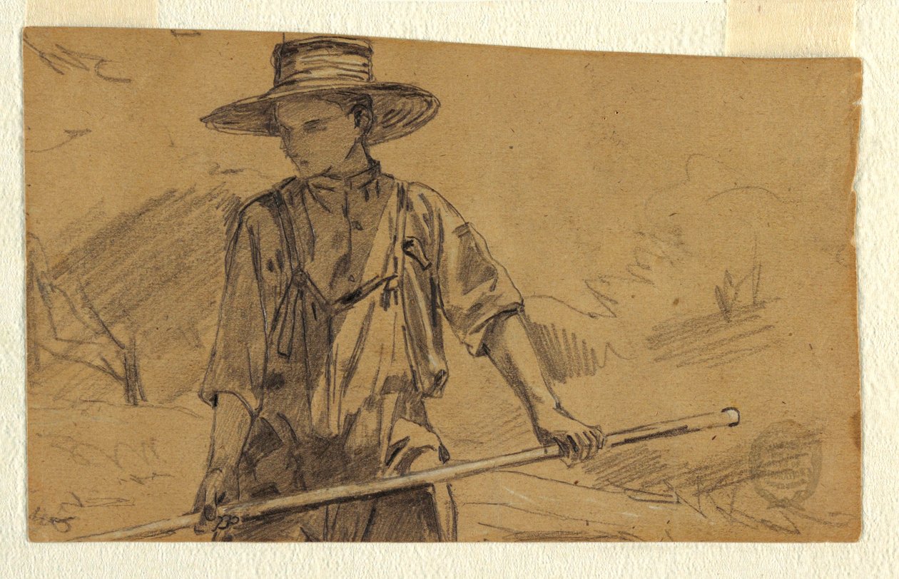 绘画，收割干草，约 1864 年 作者 温斯洛·荷马