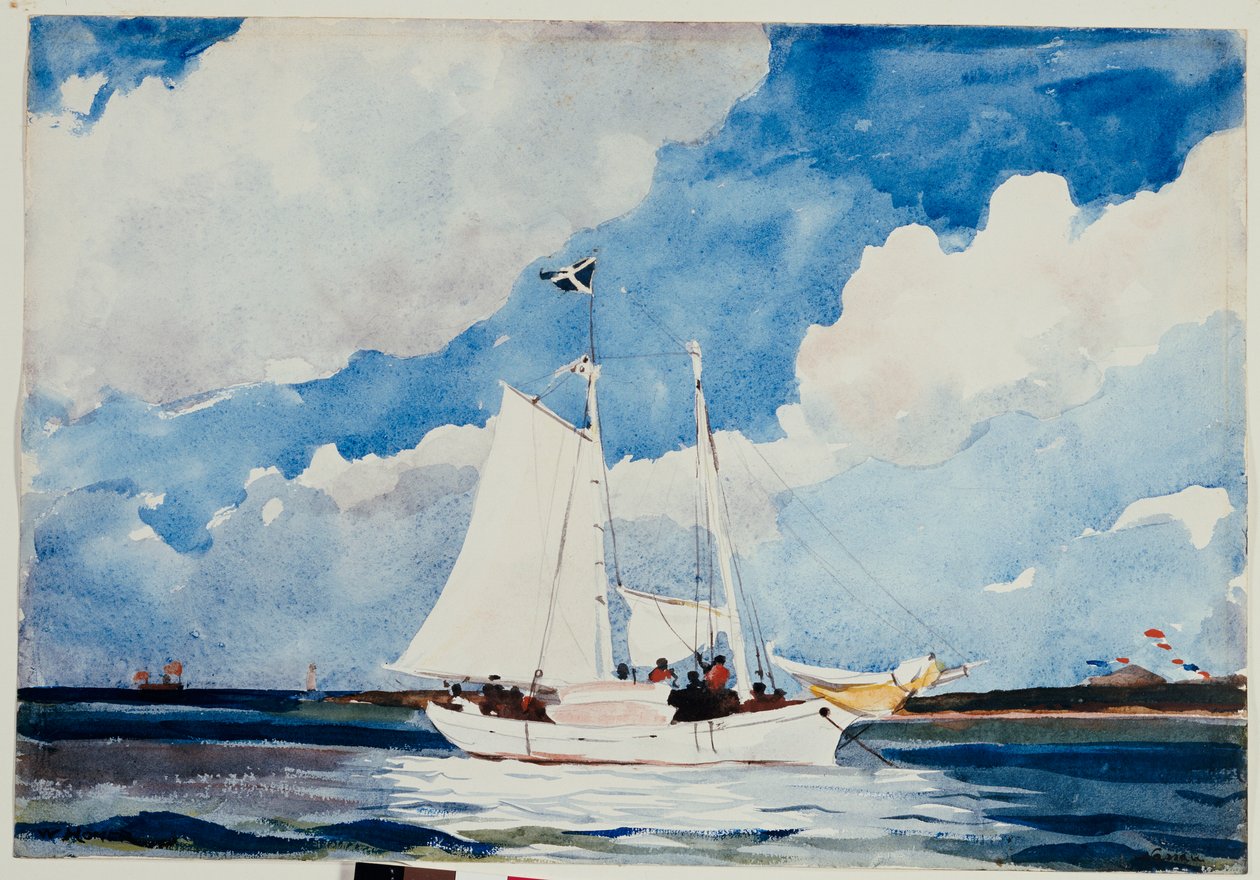 拿骚钓鱼大篷车，约1898-99年 作者 温斯洛·荷马