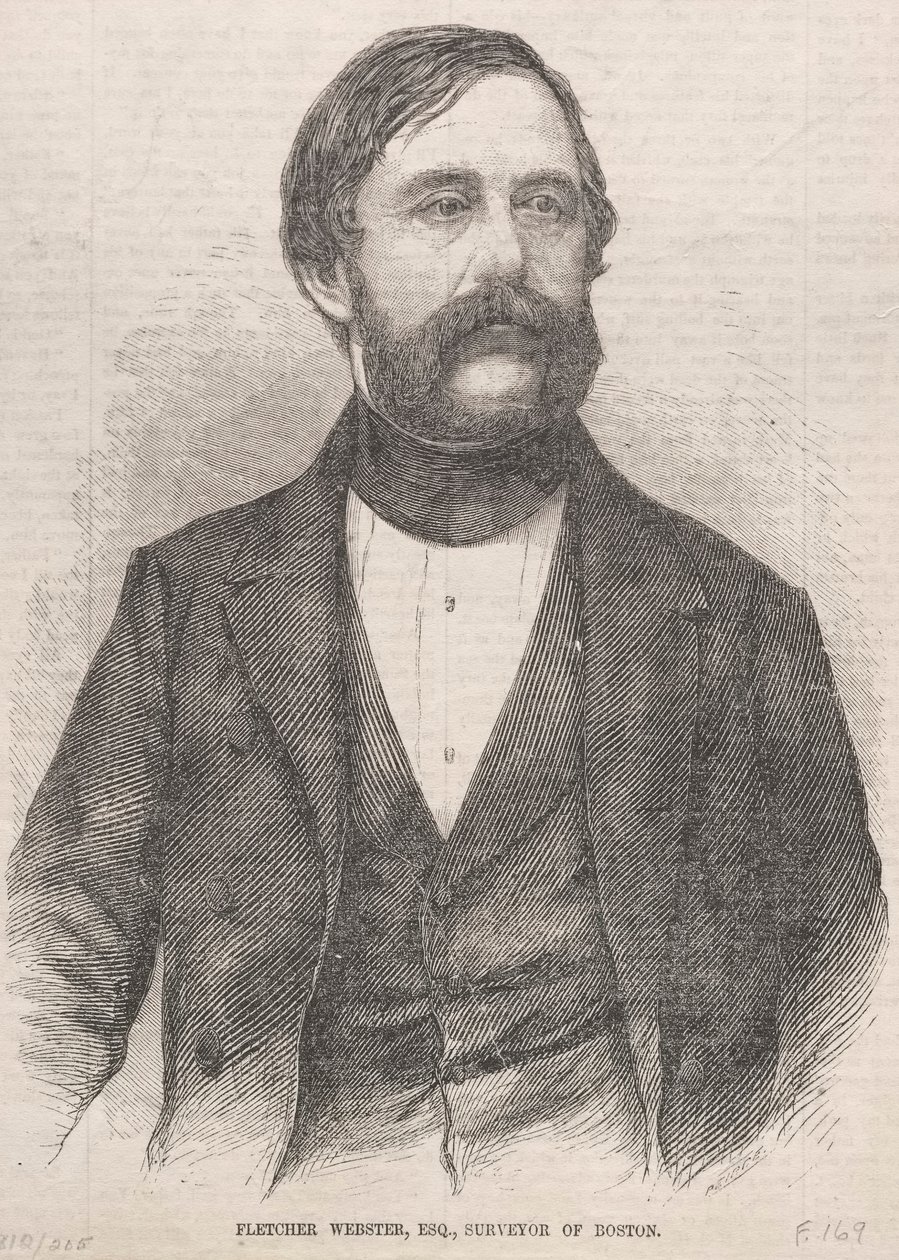 弗莱彻·韦伯斯特（Fletcher Webster），Esq。，波士顿验船师，1859年。 作者 温斯洛·荷马
