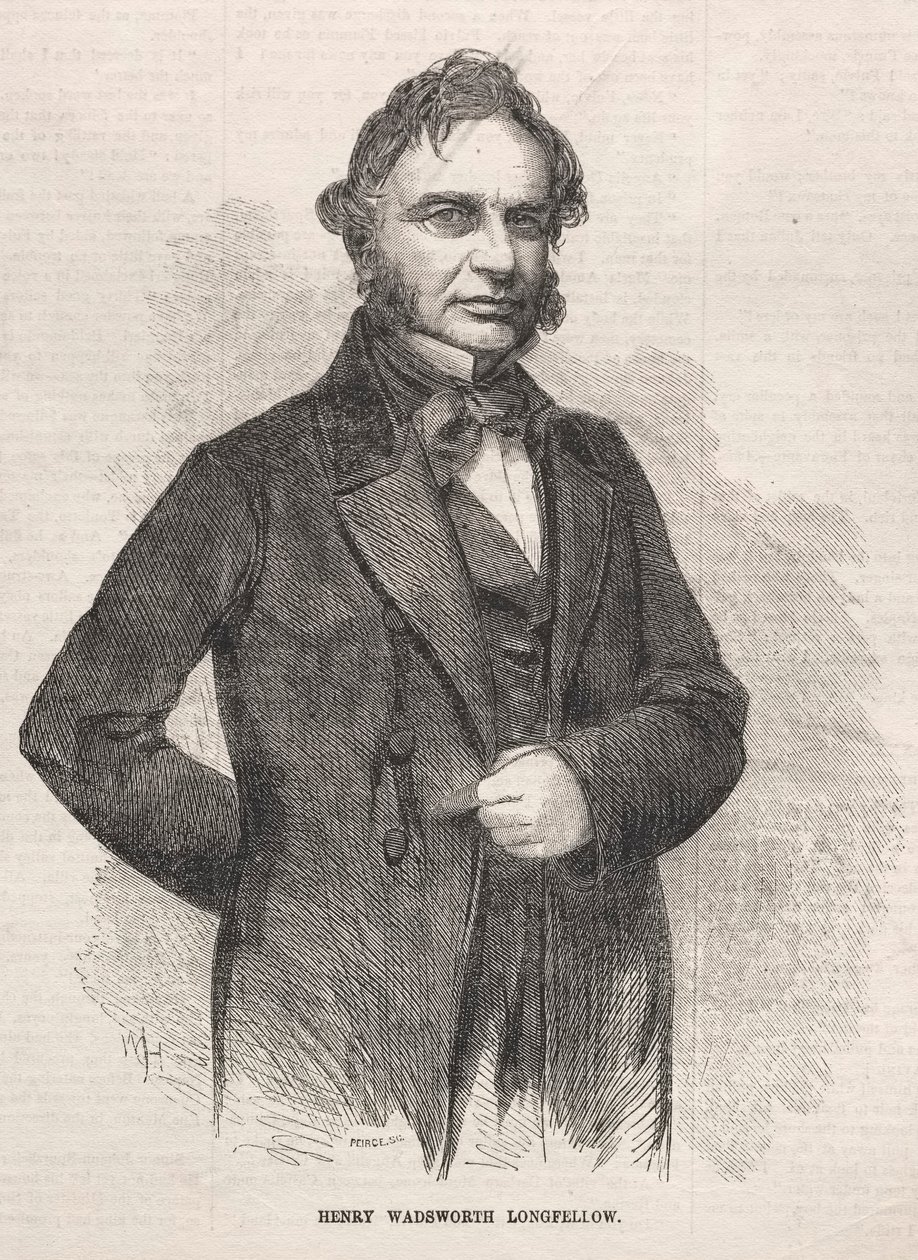 亨利·沃兹沃思·朗费罗（Henry Wadsworth Longfellow），1858年。 作者 温斯洛·荷马