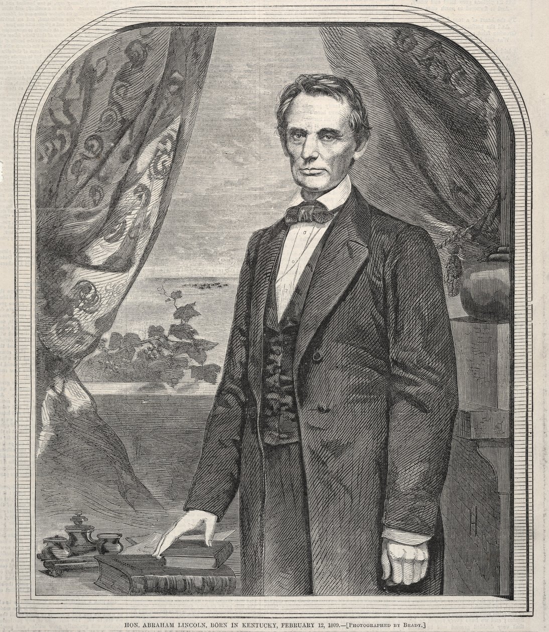 老公亚伯拉罕·林肯（Abraham Lincoln），1809年2月12日生于肯塔基州，1860年。 作者 温斯洛·荷马
