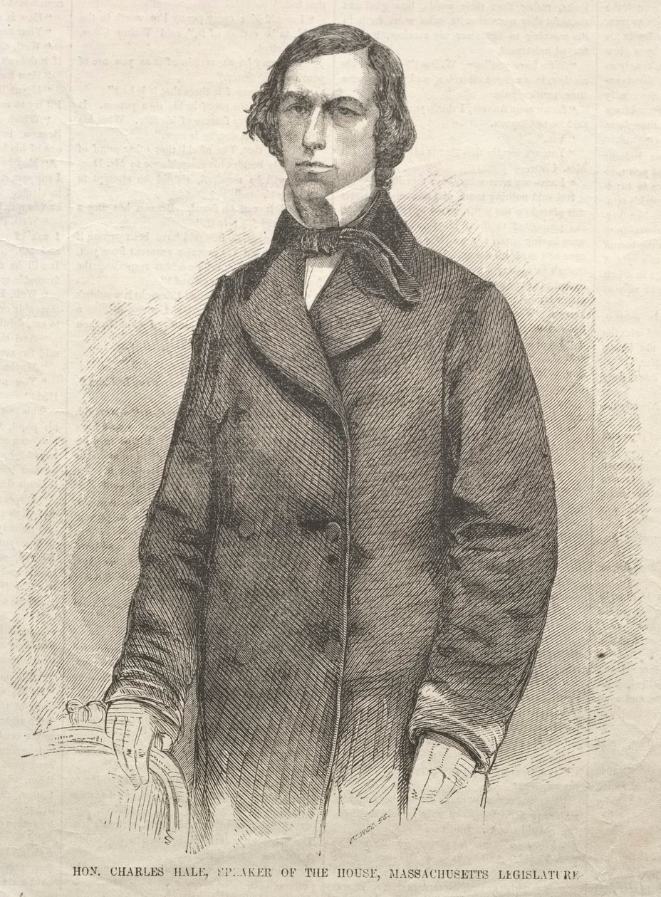 老公查尔斯·黑尔（Charles Hale），马萨诸塞州议会众议院议长，1859年。 作者 温斯洛·荷马