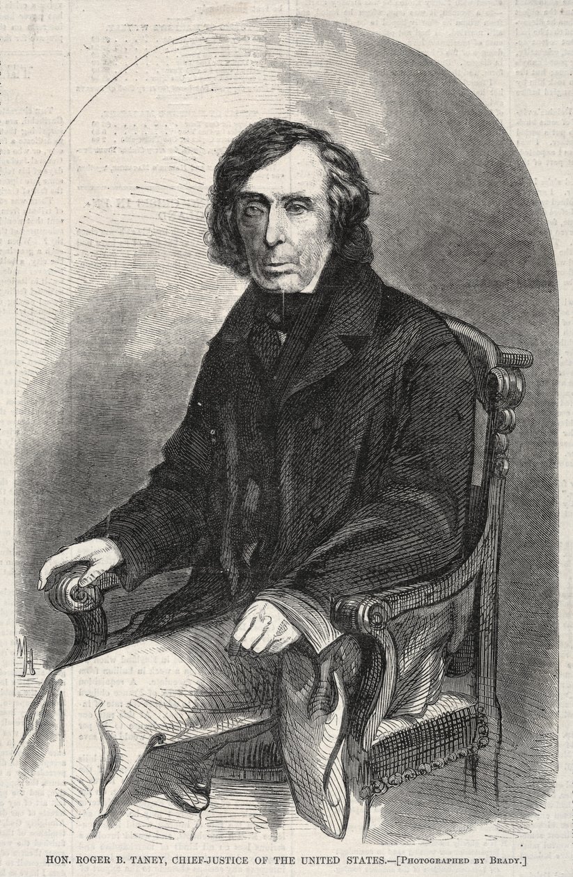 老公罗杰·塔尼（Roger B. Taney），美国首席法官，1860年。 作者 温斯洛·荷马