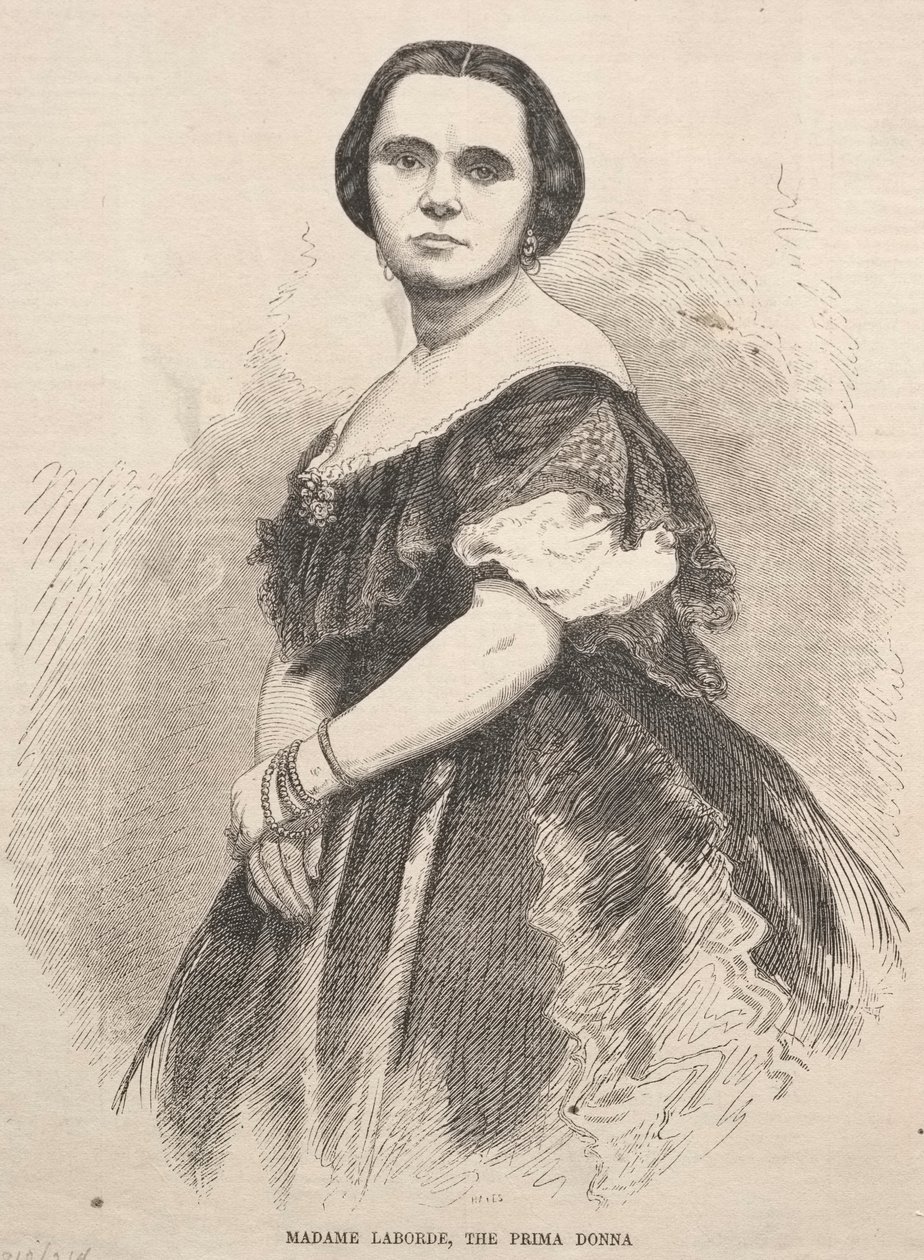 拉皮德夫人（Prime Donna），1859年。 作者 温斯洛·荷马