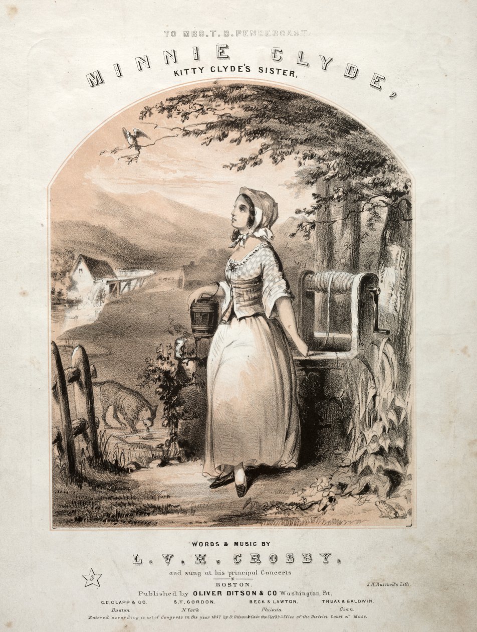 Minnie Clyde-活页乐谱封面。 作者 温斯洛·荷马