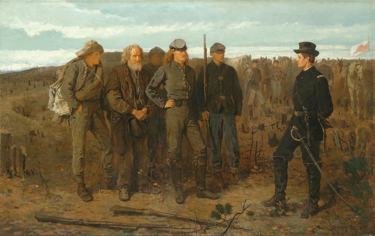 前线的囚徒，1866年。 作者 温斯洛·荷马