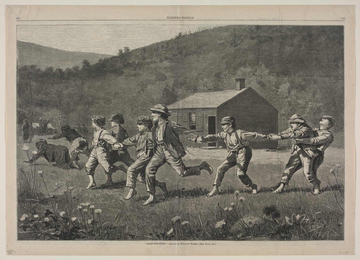 Snap-the-Whip，1873年。 作者 温斯洛·荷马