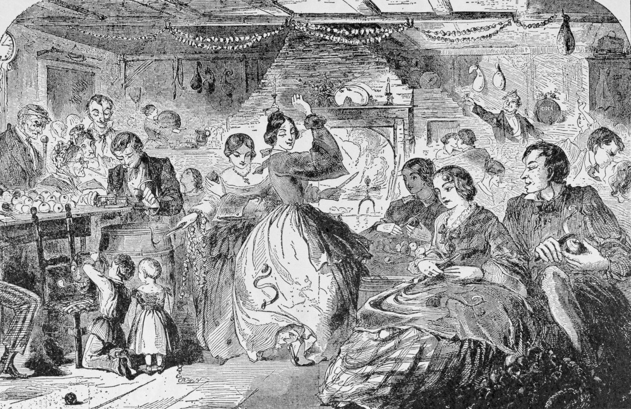 Apple Bee，1859年来自&39;Harper&39;s Weekly&39;的插图，来自&39;The Pageant of America，Vol.3&39;，Ralph Henry Gabriel，1926 作者 温斯洛·荷马