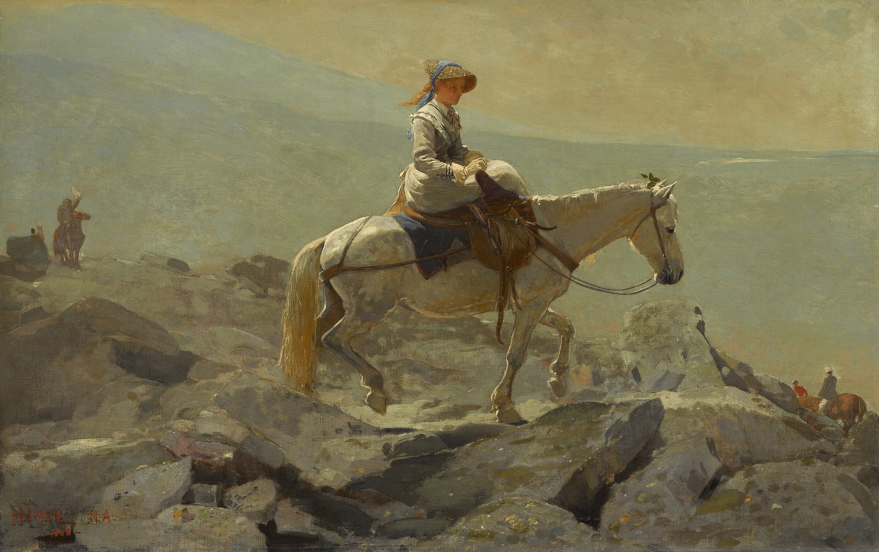 怀dle山脉道，1868年 作者 温斯洛·荷马