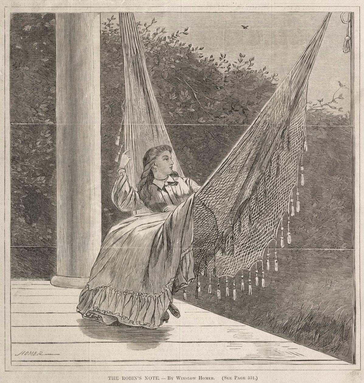 罗宾斯笔记，1870年。 作者 温斯洛·荷马