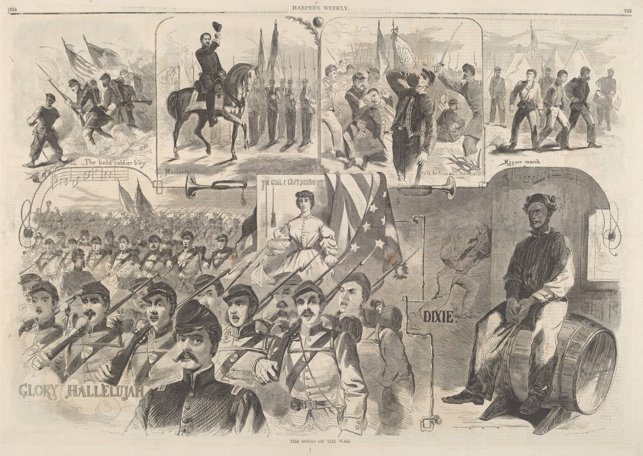 战争之歌》，1861年出版。 作者 温斯洛·荷马