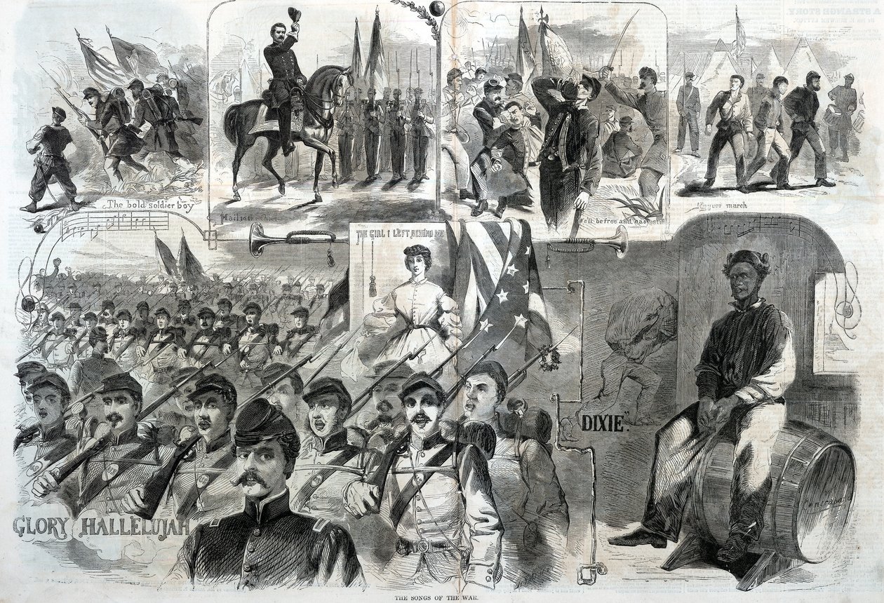 战争之歌》，摘自《哈珀周刊》，1861 年 11 月 23 日 作者 温斯洛·荷马