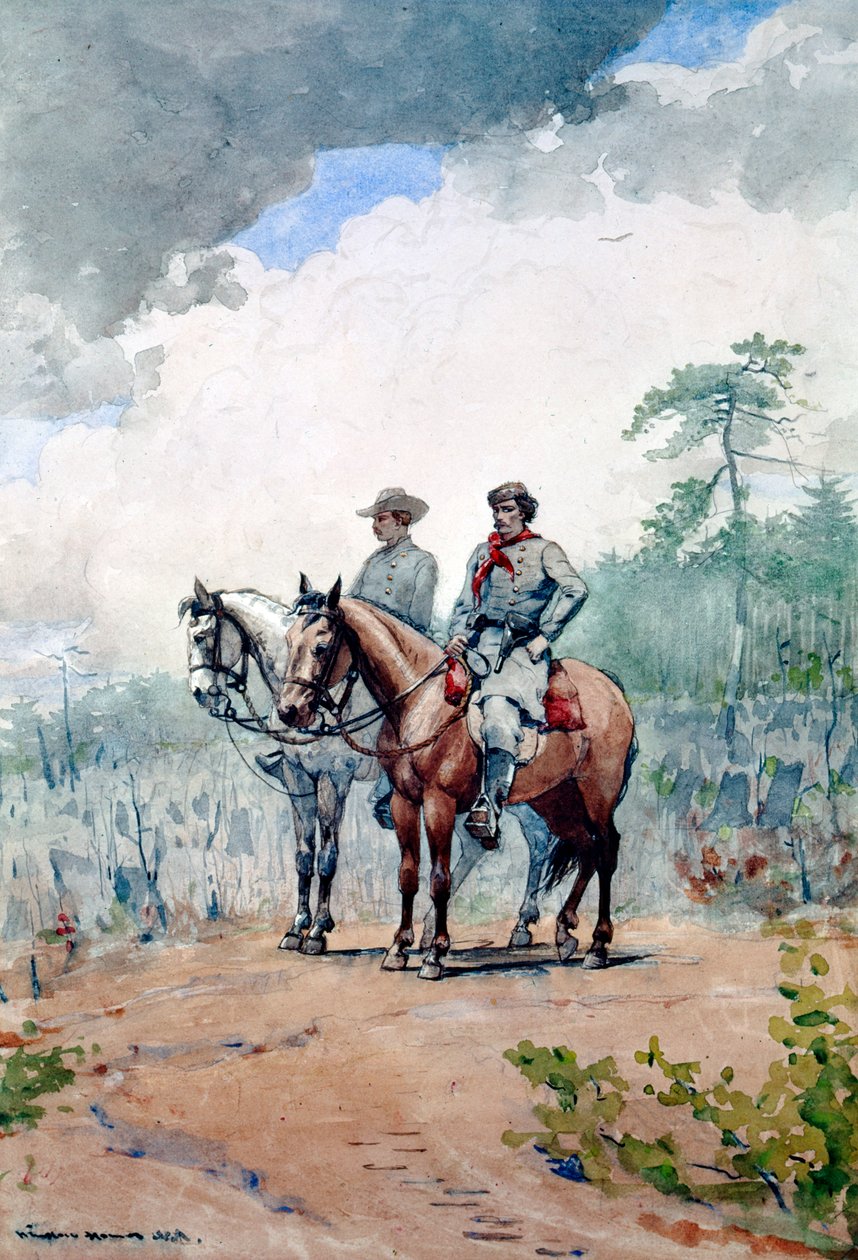 两位联邦侦察员，1887年 作者 温斯洛·荷马