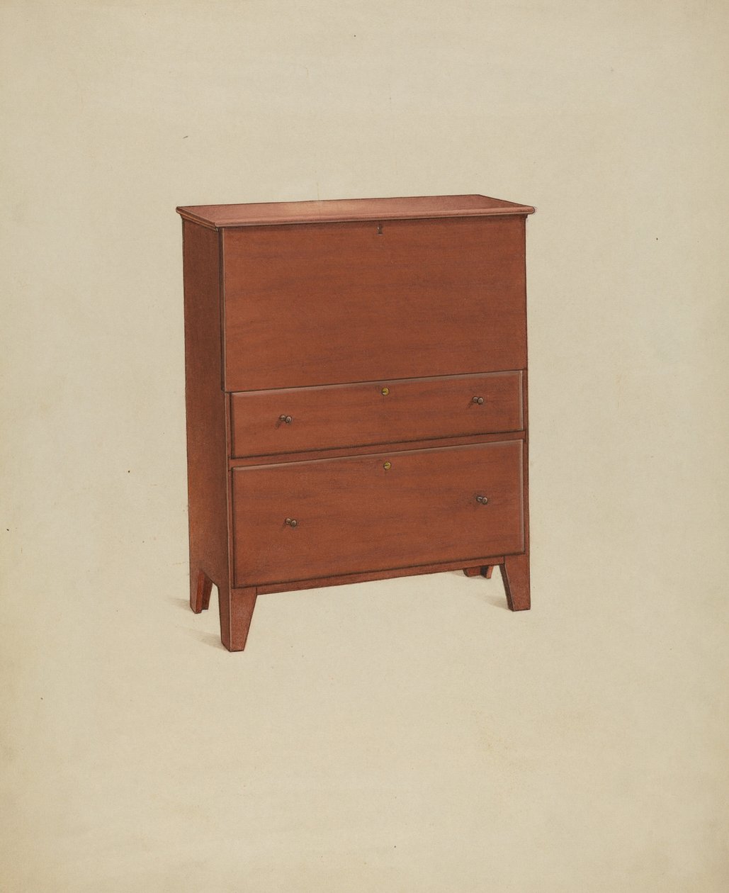 谢克尔抽屉柜，1937年。 作者 温斯洛·里奇
