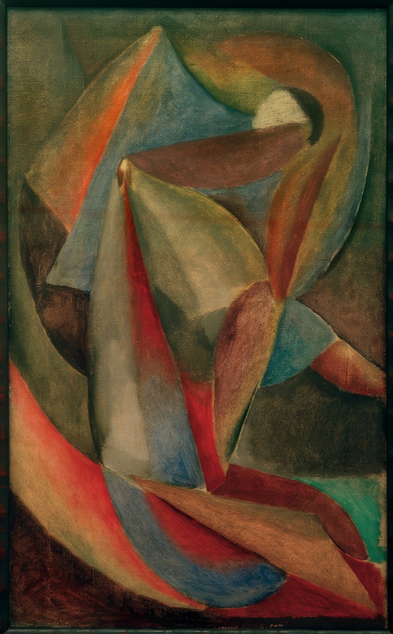 弗拉基米尔·伯留克（Vladimir Burlyuk），《舞者-绘画》，约1910年 作者 弗拉基米尔·伯留克