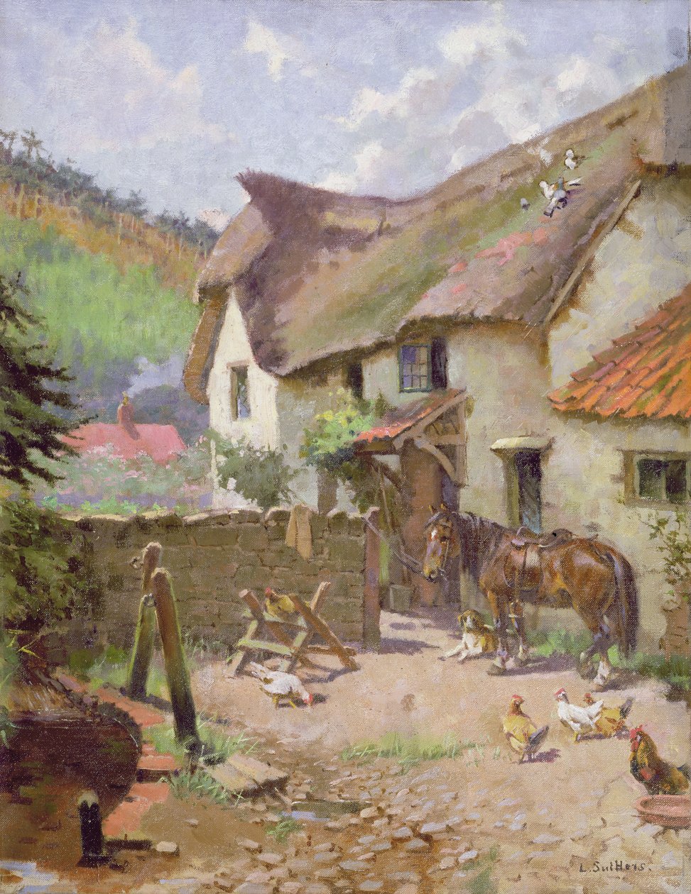 在花园，1910年 作者 沃兹米泽·布洛克（Wlodzimierz Blocki）