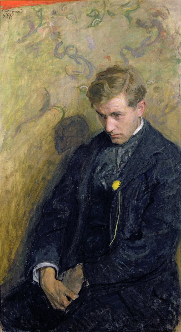 忧郁或肖像安东尼Procajlowicz（1876-1949）1898年 作者 沃西切·斯坦尼斯劳·魏斯