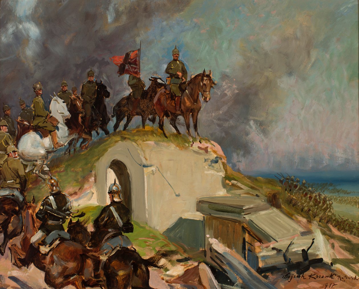 第一次世界大战战斗场景 作者 Wojciech Kossak