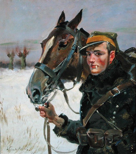 骑马的士兵 作者 Wojciech Kossak