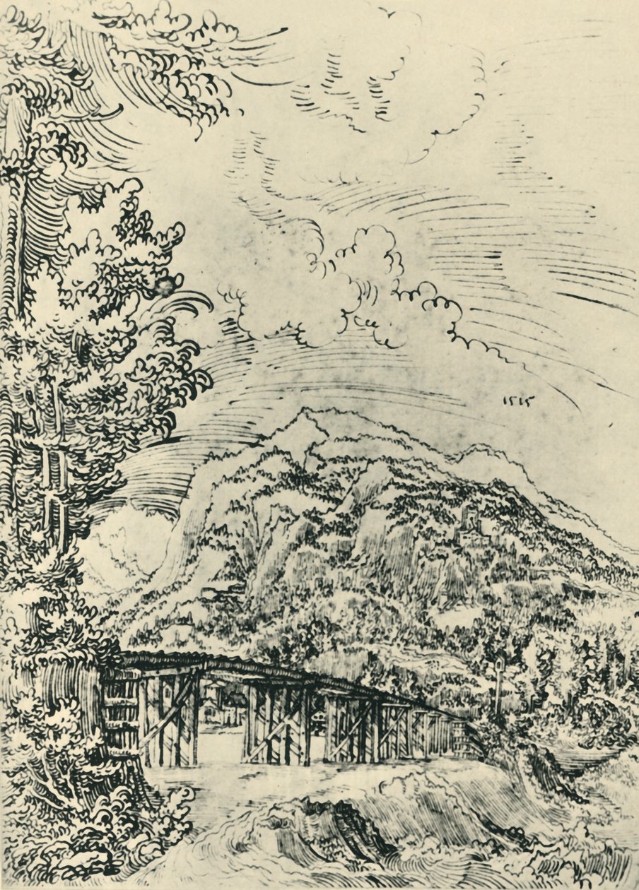 景观，1515年，1943年。 作者 沃尔夫·胡伯
