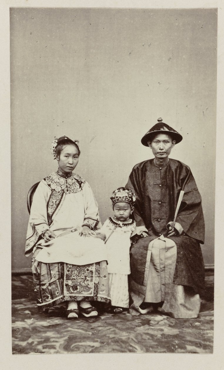 有孩子的中国夫妇 作者 伍德伯里和佩奇