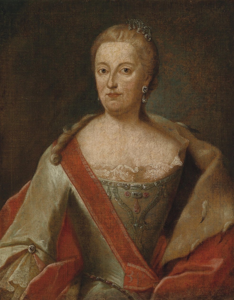 萨克森的玛丽亚安娜（1728年 -  1797年） 作者 GeorgDesmarées讲习班