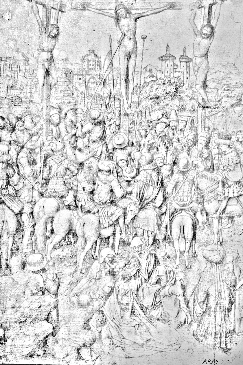 基督被钉十字架画1440 作者 Jan van Eyck的工作坊
