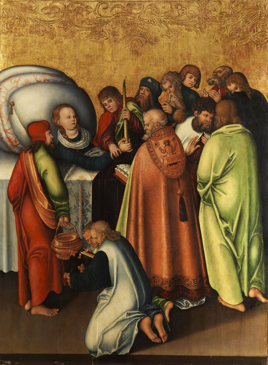 马里亚在使徒圈中的死亡 作者 卢卡斯·克拉纳赫（Lucas Cranach）讲习班