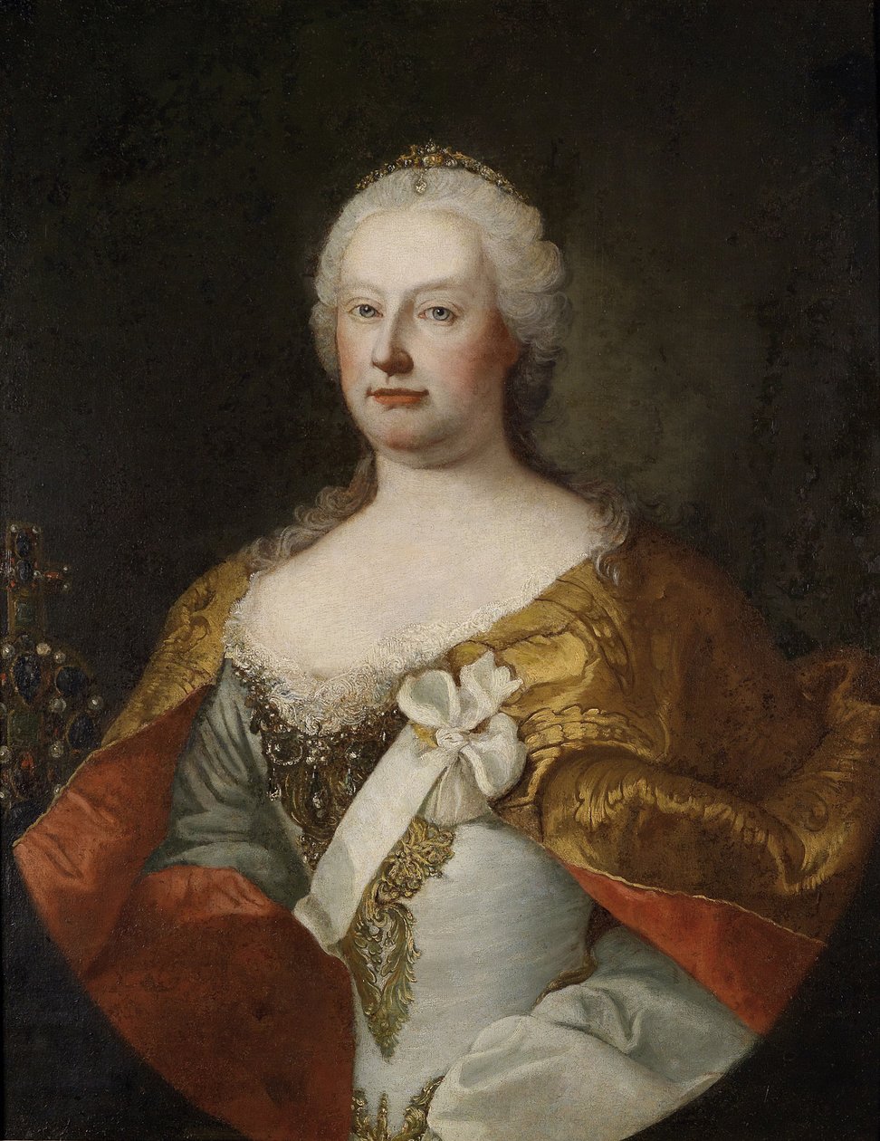 Maria Theresia的肖像（1717-1780） 作者 马丁·范·梅滕斯工作室