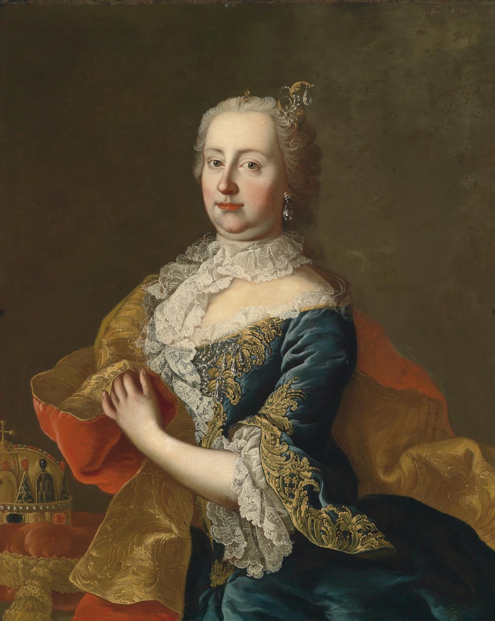 Maria Theresia的肖像（1717-1780） 作者 马丁·范·梅滕斯工作室