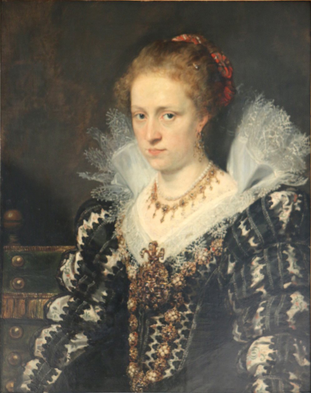 Jean Charles de Cordes的妻子Jacqueline van Caestre的肖像 作者 彼得·保罗·鲁本斯工作室