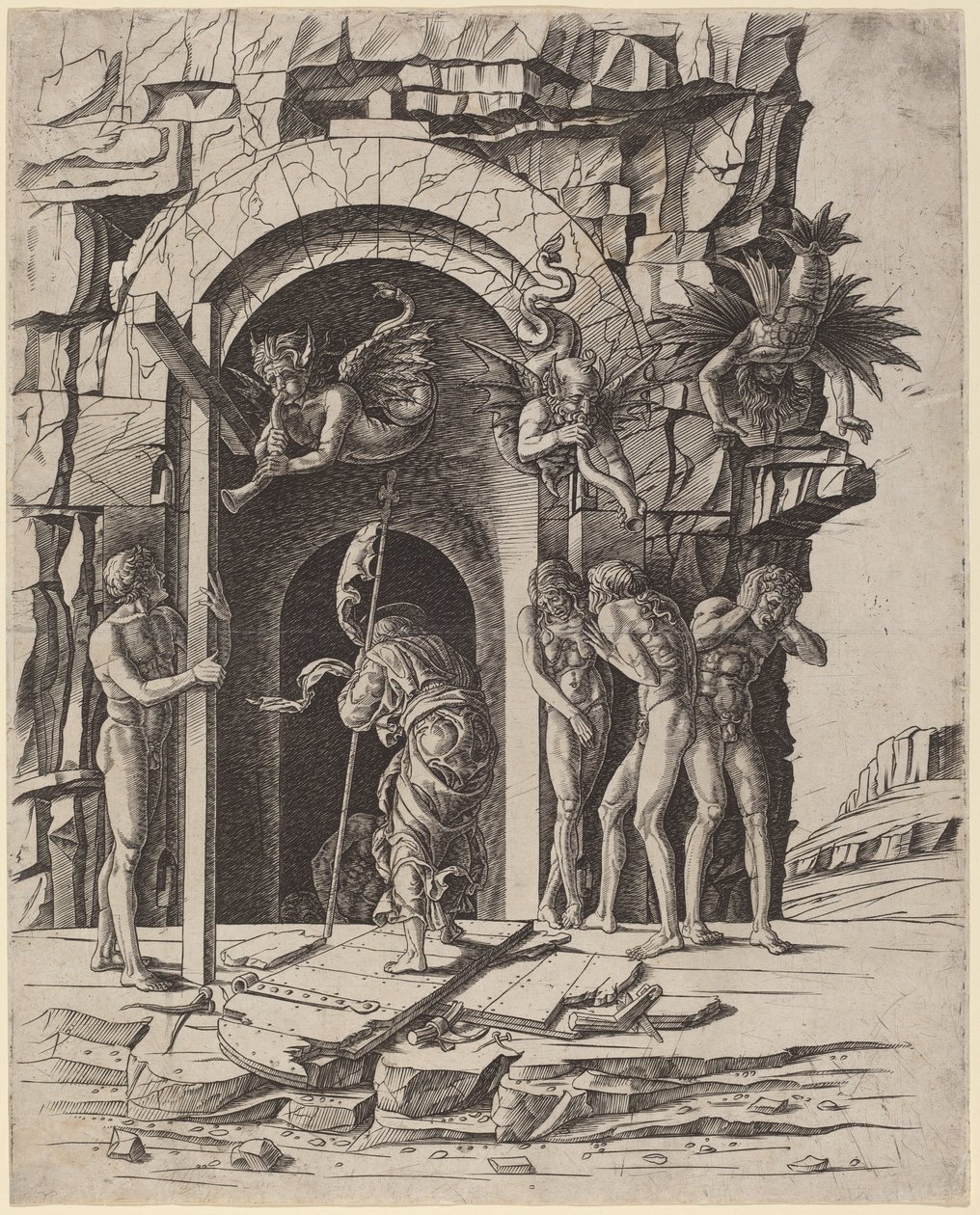 堕入迷途 作者 Andrea Mantegna 工作室