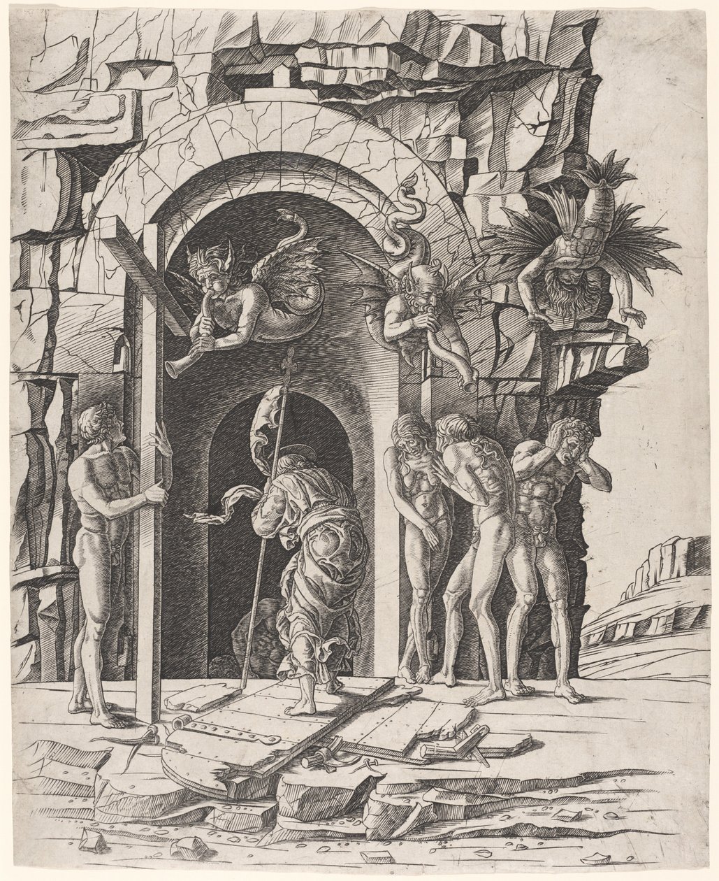 堕入迷途 作者 Andrea Mantegna 工作室