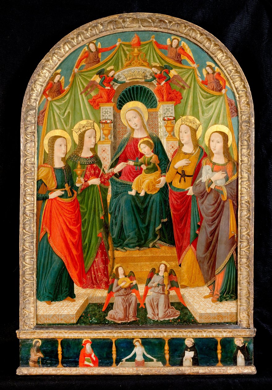 圣凯瑟琳的神秘婚姻 作者 Benozzo di Les di Sandro Gozzoli