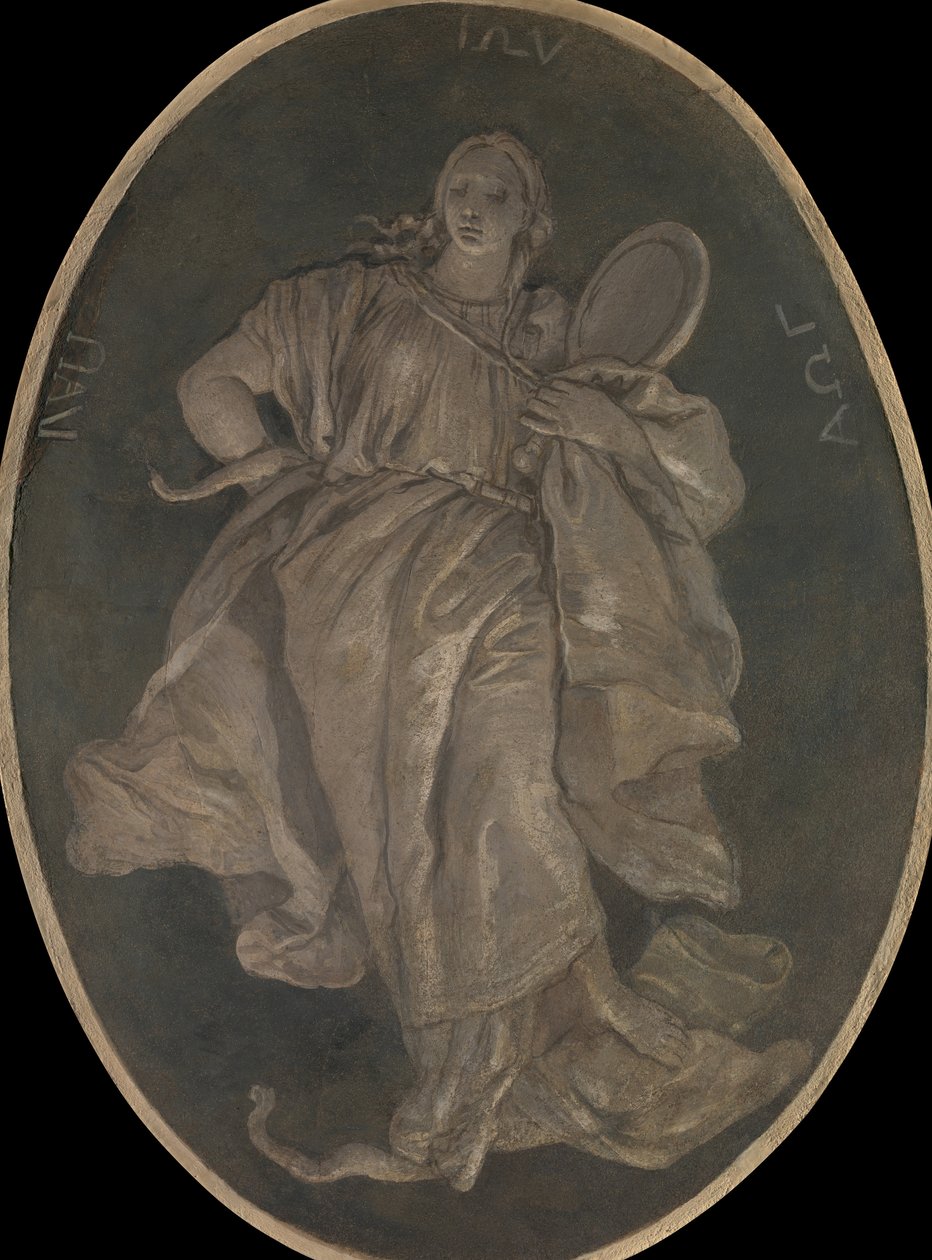 普鲁登斯，1760年。 作者 乔瓦尼·巴蒂斯塔·提埃波罗 (Giovanni Battista Tiepolo) 的工作室