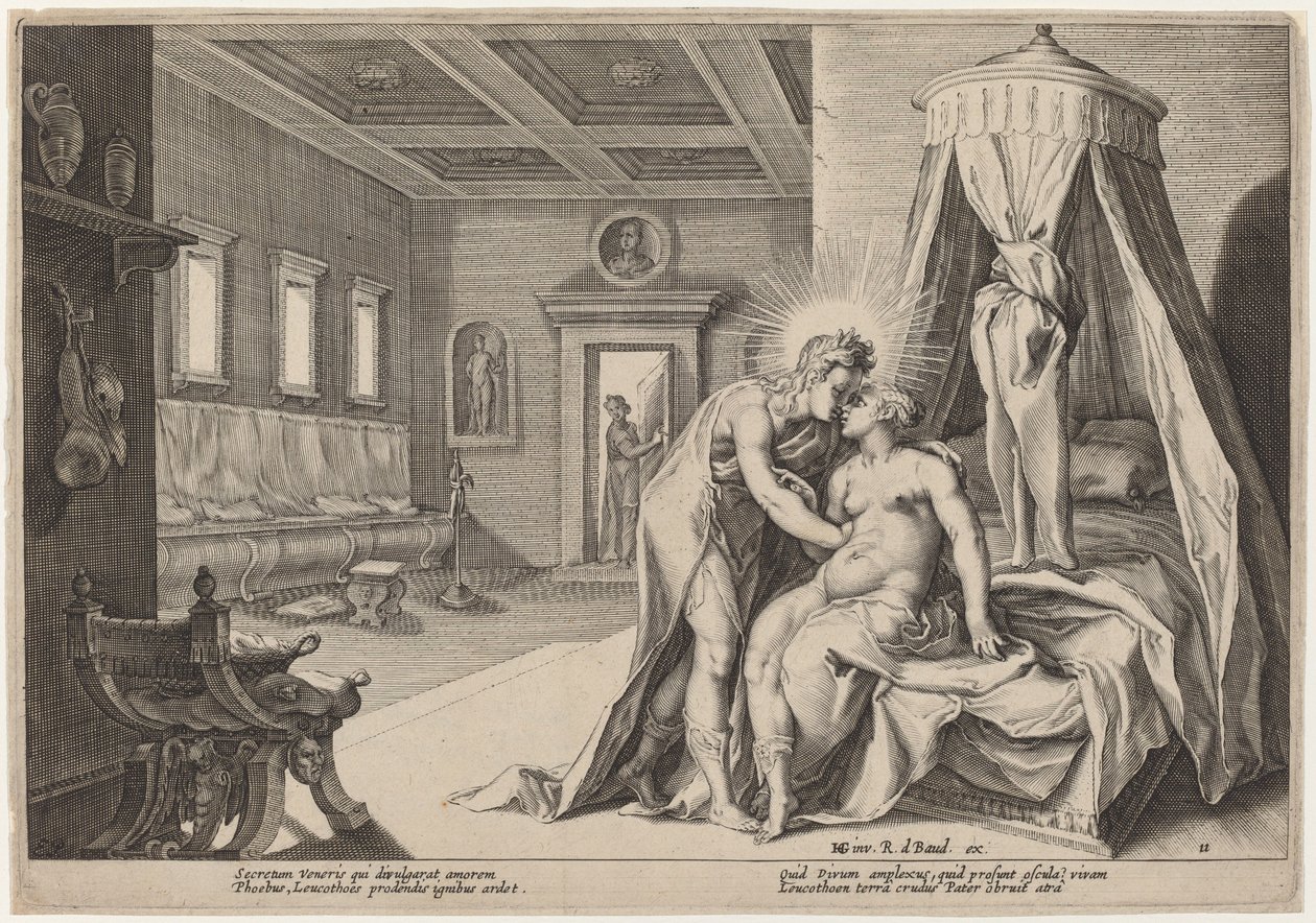 阿波罗虐待 Leucothoe 作者 Hendrick Goltzius 工作室，Hendrick Goltzius 之后