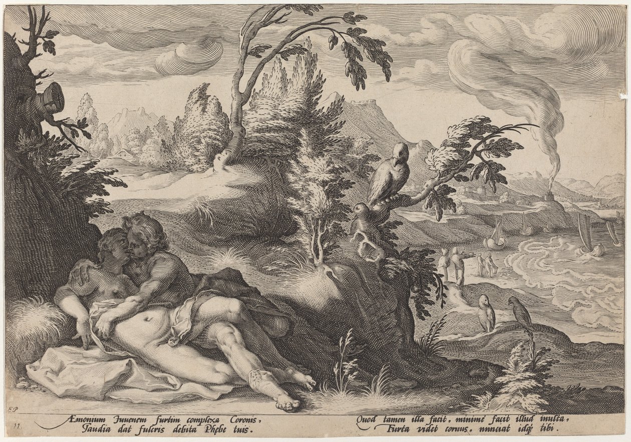 阿波罗和科罗尼斯 作者 Hendrick Goltzius 工作室，Hendrick Goltzius 之后