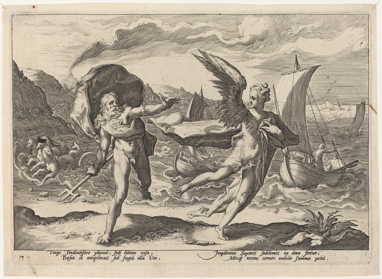 科罗尼斯变成乌鸦 作者 Hendrick Goltzius 工作室，Hendrick Goltzius 之后