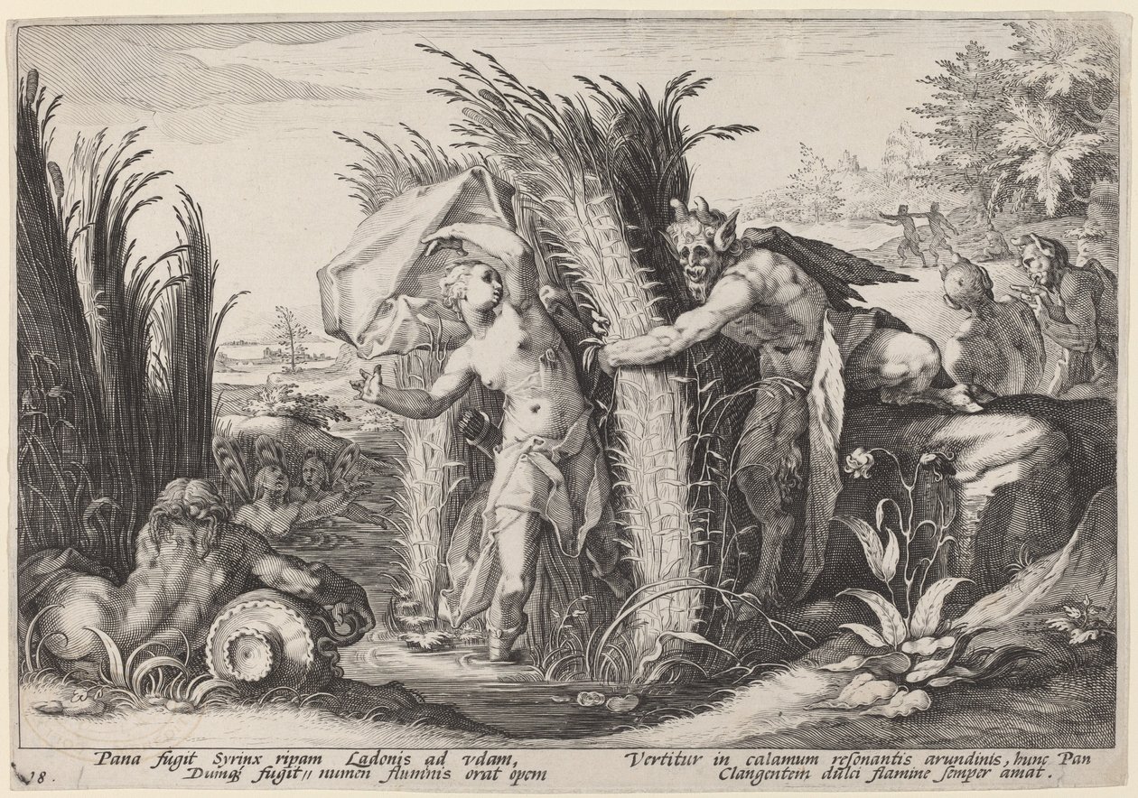 Pan 和 Syrinx 作者 Hendrick Goltzius 工作室，Hendrick Goltzius 之后