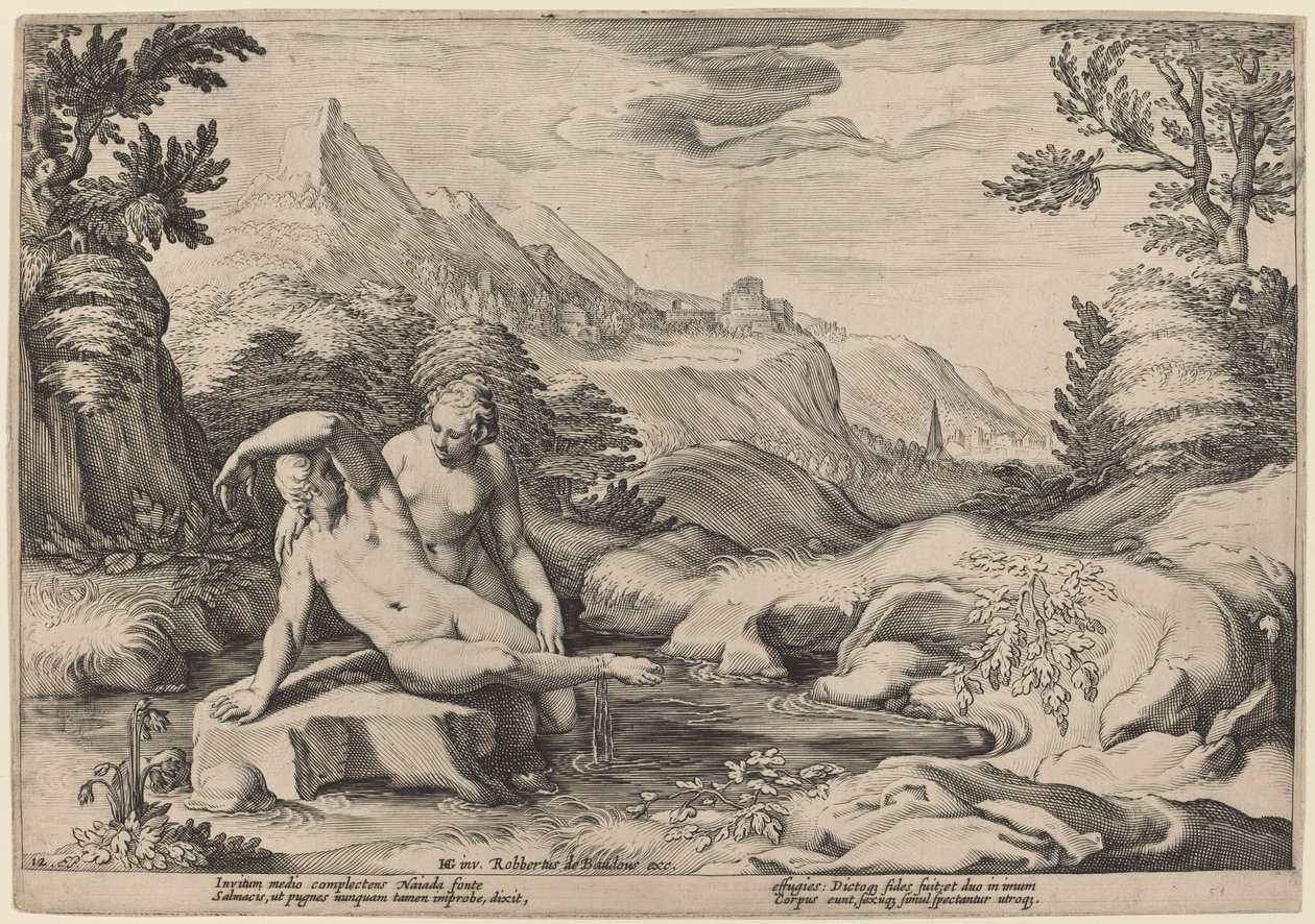 萨尔马西斯和赫马弗罗迪托斯 作者 Hendrick Goltzius 工作室，Hendrick Goltzius 之后