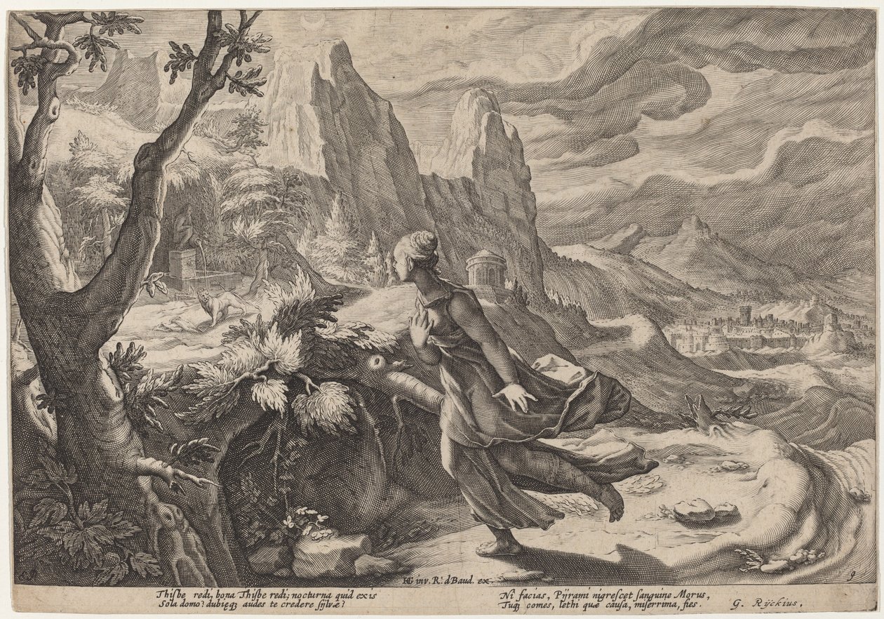 被狮子吓坏的特贝 作者 Hendrick Goltzius 工作室，Hendrick Goltzius 之后