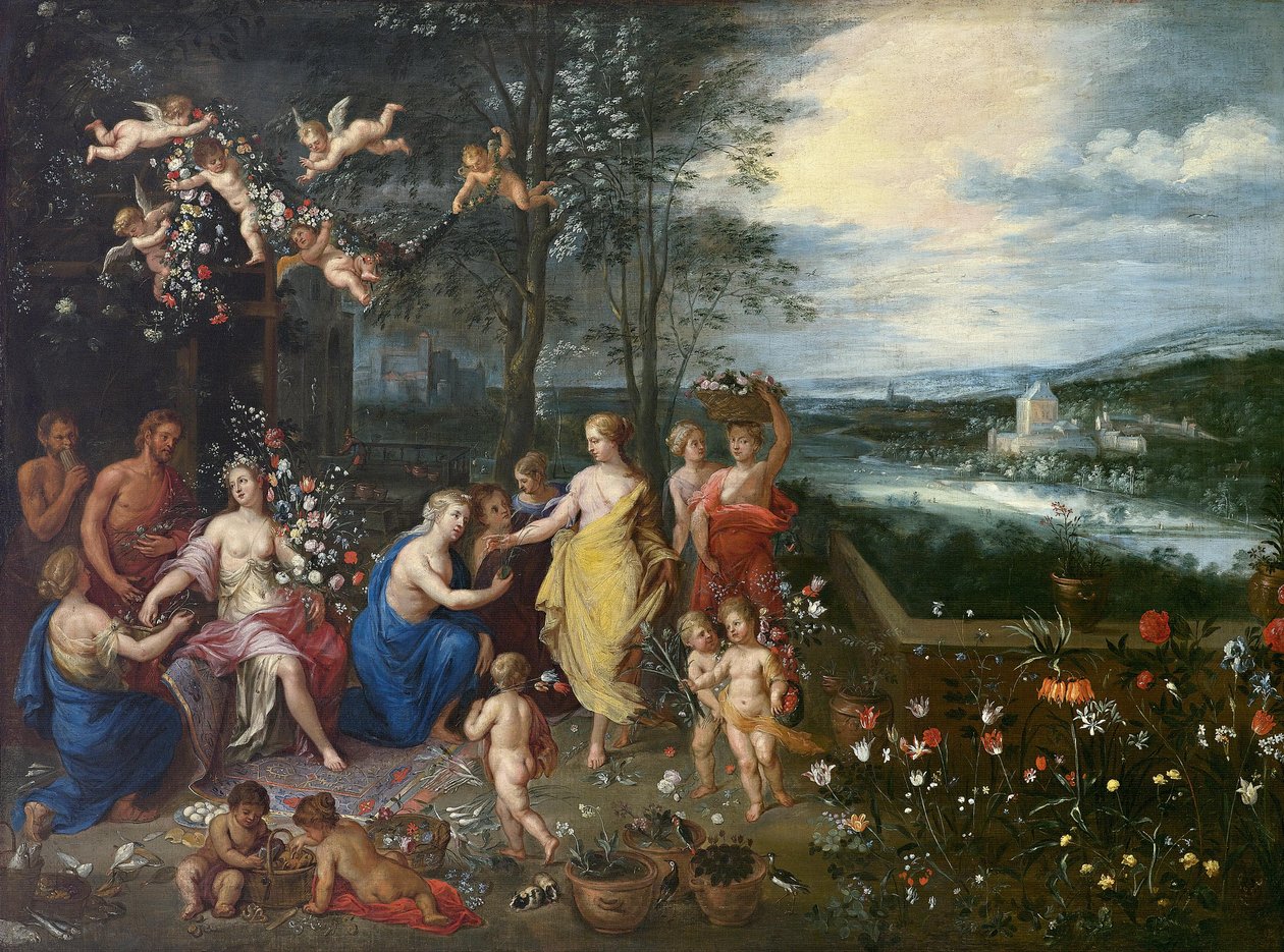 春天的寓意 作者 扬·布鲁格赫尔（Jan Brueghel）
