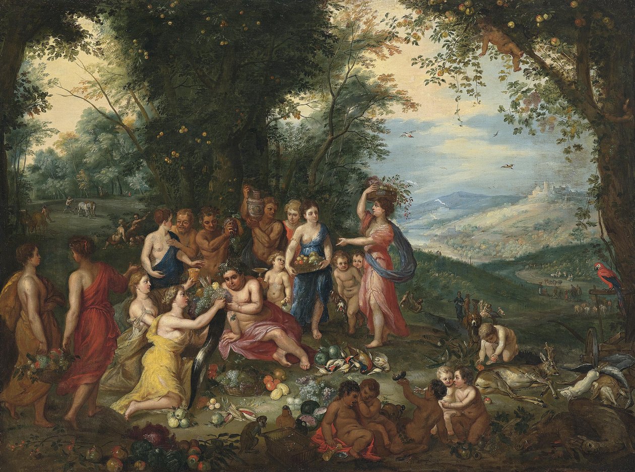 秋天的寓意 作者 扬·布鲁格赫尔（Jan Brueghel）
