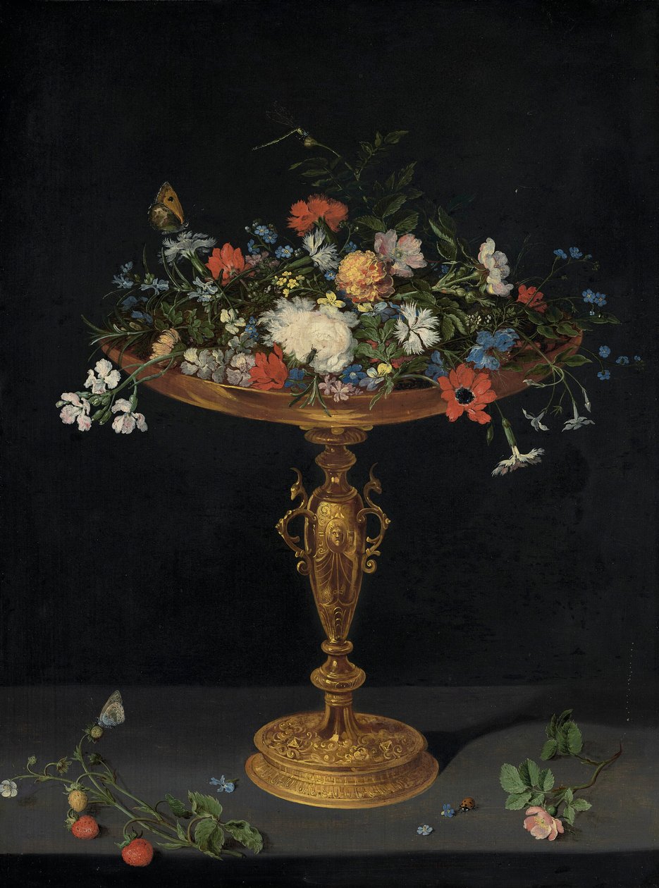 窗台上的老千花 作者 扬·布鲁格赫尔（Jan Brueghel）