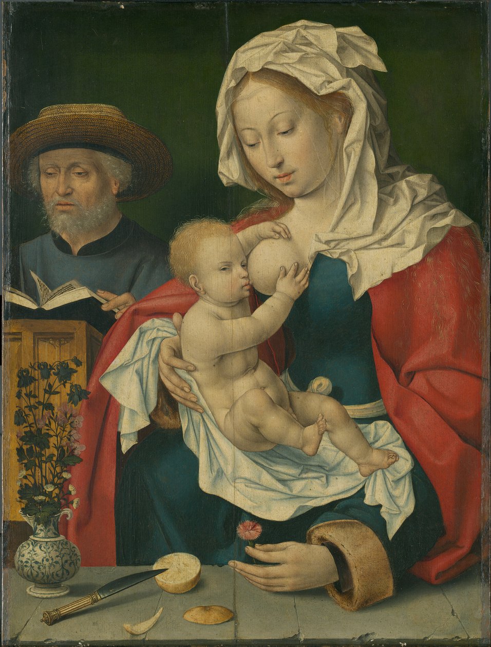 圣家族，152030。 作者 Joos van Cleve 的工作室